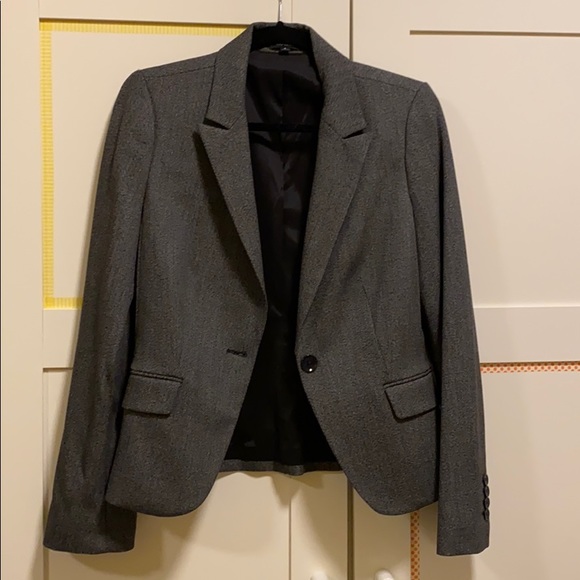 New Express Gray Blazer - Picture 2 of 6